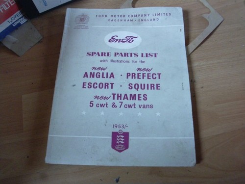 Ford parts catalogue anglia - parts,