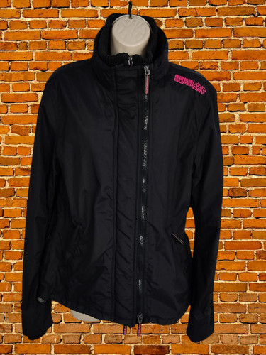 Superdry black windcheater - black,