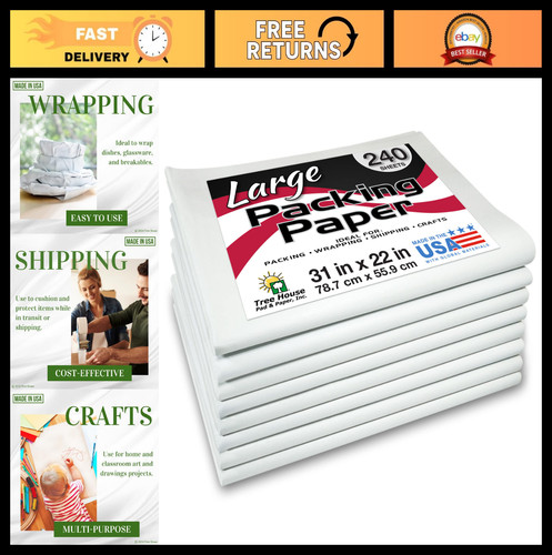 Large newsprint packing paper - large,