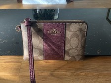 Coach SIGNATURE  Corner Zip