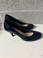 M&S patent navy blue stiletto