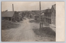 RPPC Postcard Rural Hill Town