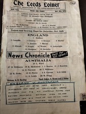 ENGLAND V AUSTRALIA @ LEEDS