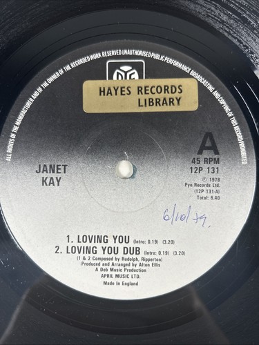 Janet kay loving you 12 - –, /12"