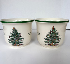 Set of 2 Spode Christmas Tree