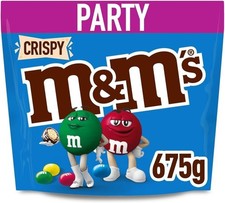 M&M's Crispy Chocolate Party Bulk Bag, 675g - BEST BEFORE 18/01/26