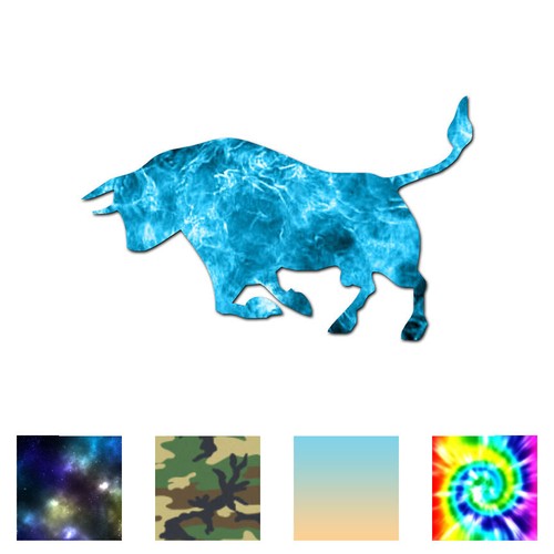 Charging bull horns vinyl - bull,