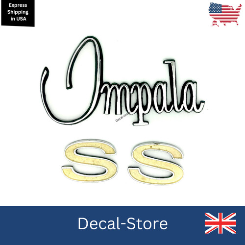 Impala chevrolet rear badge - ss,