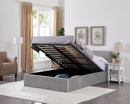 Storage ottoman bed frame - storage,