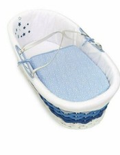 Moses Basket & White wooden