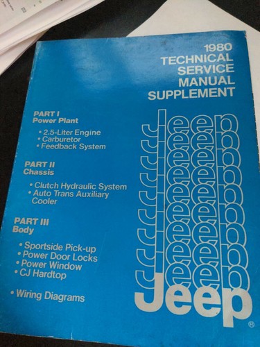 1980 jeep technical service - jeep,