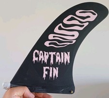 New 10" Captain Fin Co Poler X Longboard Fin Traditional Surfboard Single Pivot 