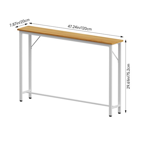 Slim narrow console table - slim,