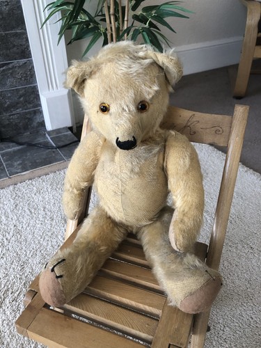 Antique much loved bear - much,