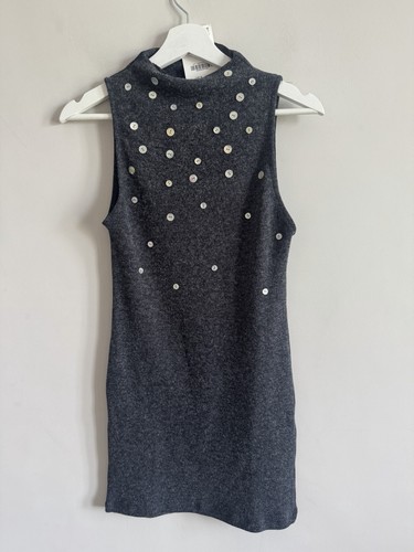 Zara grey sleeveless - grey, knit