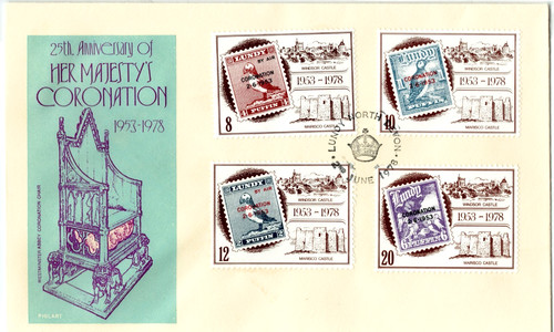 Lundy island 1978 qeii 25th - island,