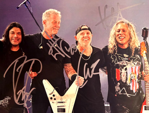Metallica band signed - metallica,