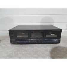 Technics RS-TR165 Double Cassette Deck Black Portable Dolby B-C NR Stereo 240W