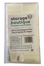 35mm PHOTO NEGATIVE Strip Film Cell, ARCHIVE STANDARD Protective Sleeves