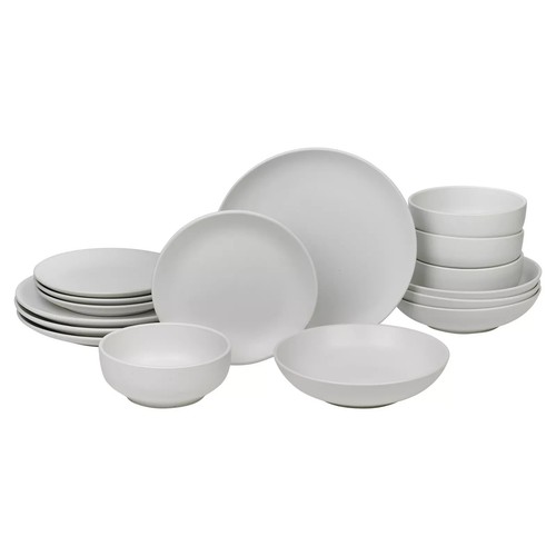 16pc ceramic dinner set stone - 16pc,