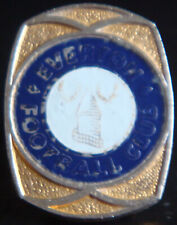 EVERTON FC Vintage 1970s 80s insert type badge Brooch pin In gilt 25mm x 33mm