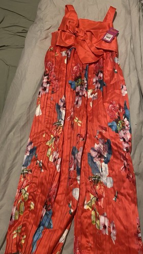 Ted baker girls red jumpsuit - ted,