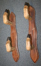 Whip/crop rack with deer  foot