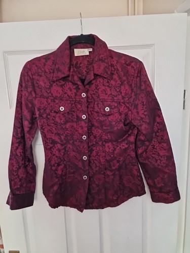 Ladies vintage maroon shirt - ladies,