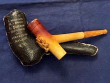 PRESENTATION SEVASTOPOL MEERSCHAUM PIPE, DOTOR C PIERSON, CP MONOGRAM TO FRONT