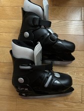 SFR Eclipse Black Boys Adjustable Ice Skates Size 12-2