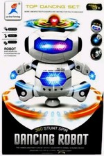 Smart Space Stunt Spin Dancing Robot Electronic Walking Music Light Kids Toy UK