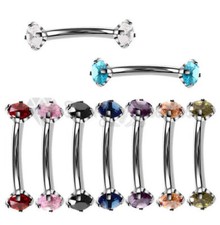 Eyebrow Piercing Double End