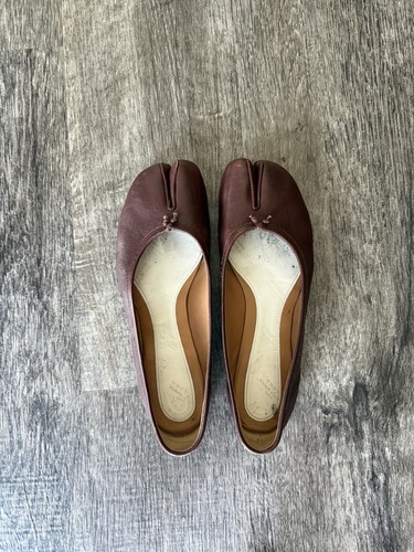 Margiela tabi flat burgundy - tabi,