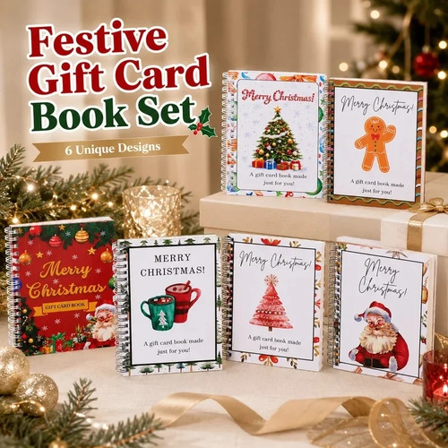 Christmas card gift book - card,