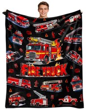 Fire Truck Blanket for Boys