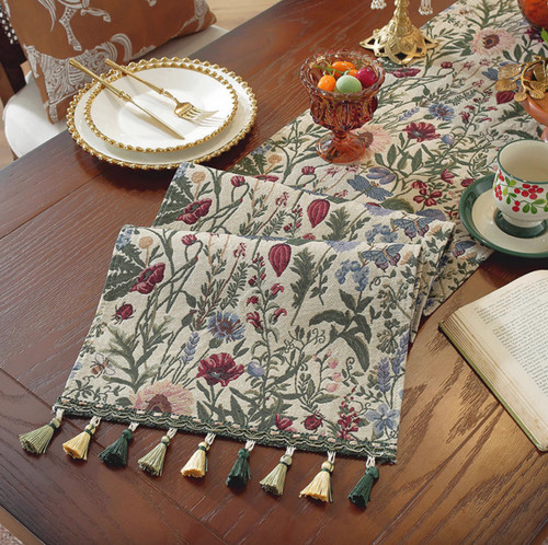 Vintage botanical jacquard - botanical,