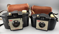 VTG 1950s Kodak Brownie Cresta Camera & 127 Tested - Props Stash Safe Display