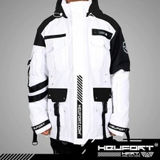 Men's Techwear White Parka