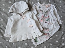 Ted Baker Pegasus Unicorn floral Baby Girl's 3 piece outfit set quilted 3-6 mths