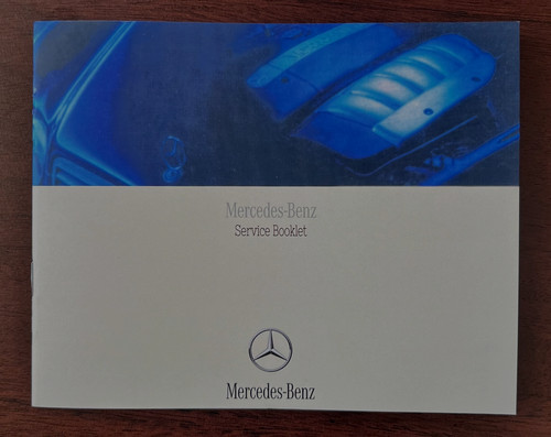Mercedes service book stamped - mercedes,