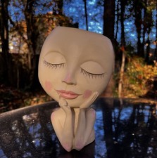 Large 9” Dreaming Girl Face