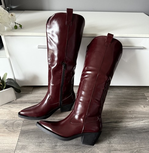 Womens burgundy western cowboy - womens,