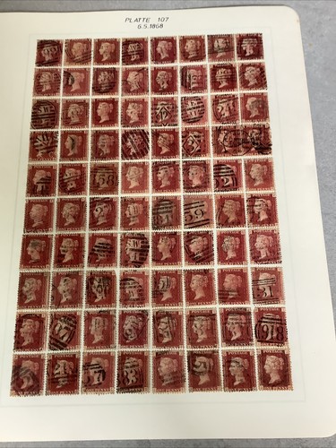 Sg43 penny red plate 107 - penny,