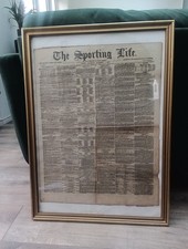 Framed Page Of Sporting Life