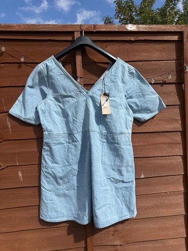 Denim mini dress light - mini,