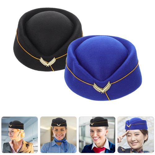 Stewardess hat set - stewardess,