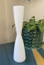 White Vase Cased Glass EVA