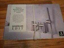 Homebase Knurled Brushed Nickel Bath Shower Mixer Tap 10–30% OFF – QUICK UK SALE