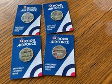 LATEST SET  4 X RAF 50p Shape Commemoratives CADET CX 3,AUSTER, C.3, ROTA MK 1