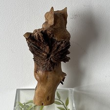 Hand-Carved Wood, Jali Owl
